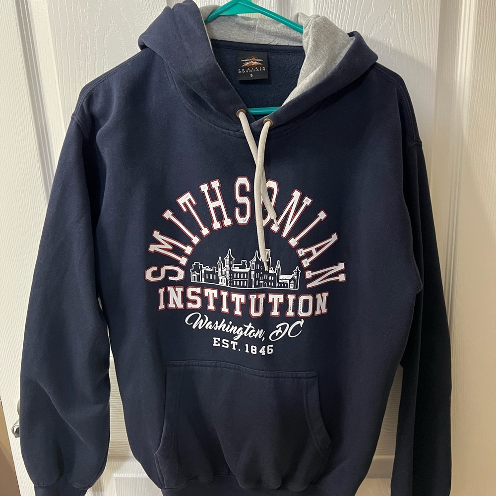 Blue and Gray Collegiate Style Hoodie